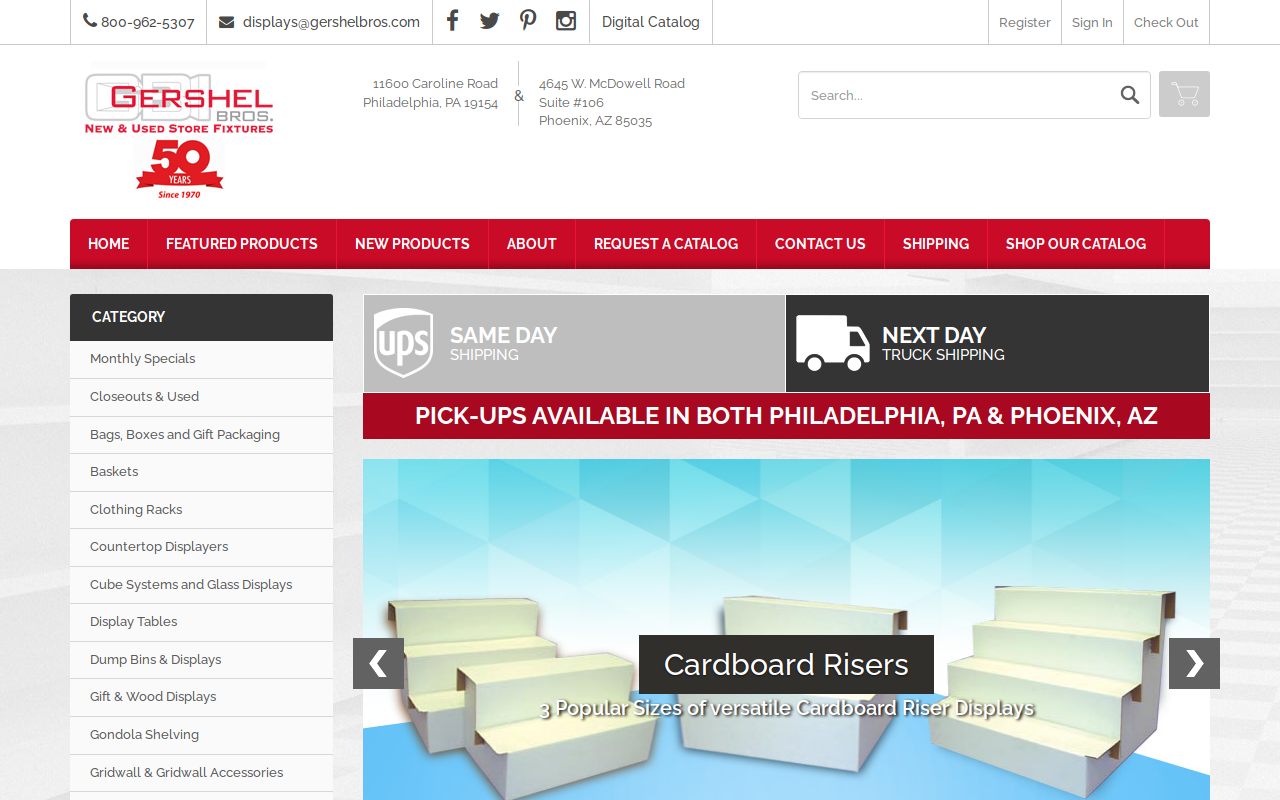 Gershel Brothers website preview