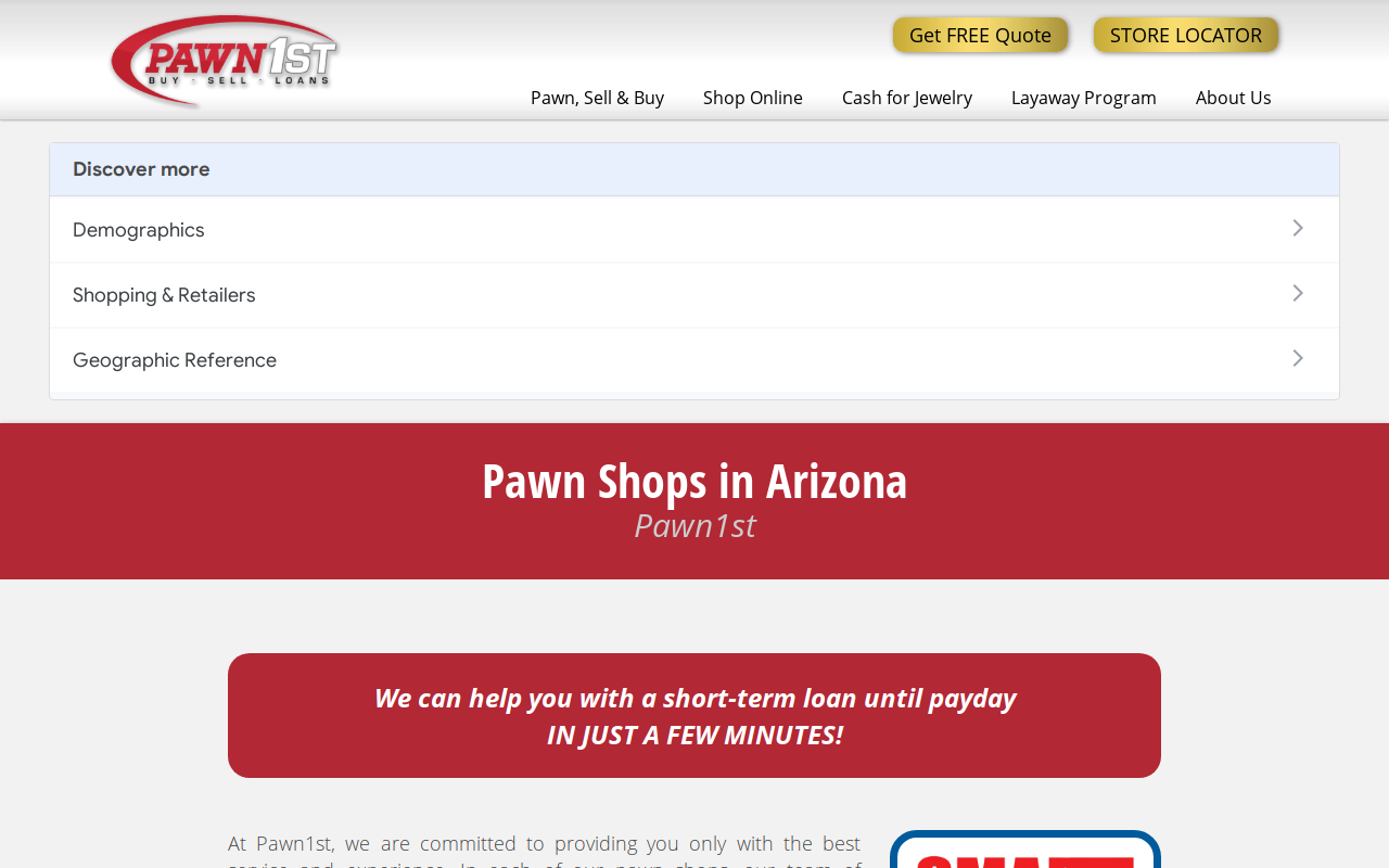Pawn1st website preview