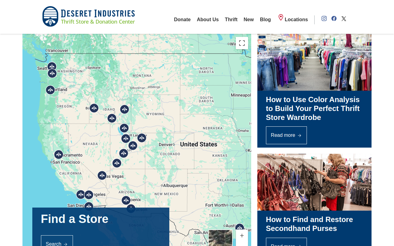 Deseret Industries Thrift Store and Donation Center website preview