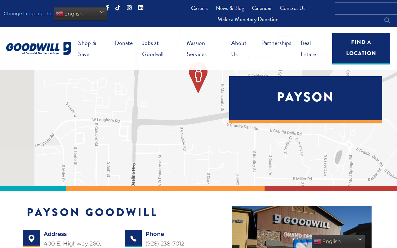 Goodwill Retail Store and Donation Center website preview