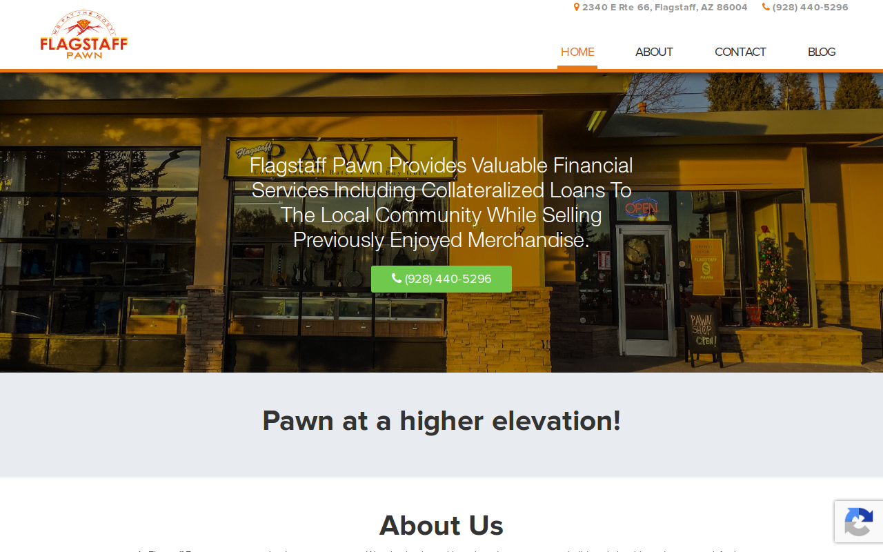 Flagstaff Pawn website preview