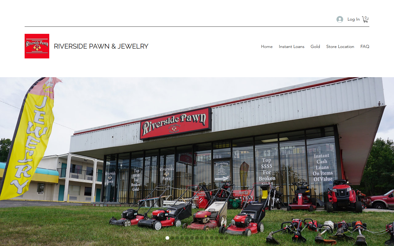 Riverside Pawn website preview