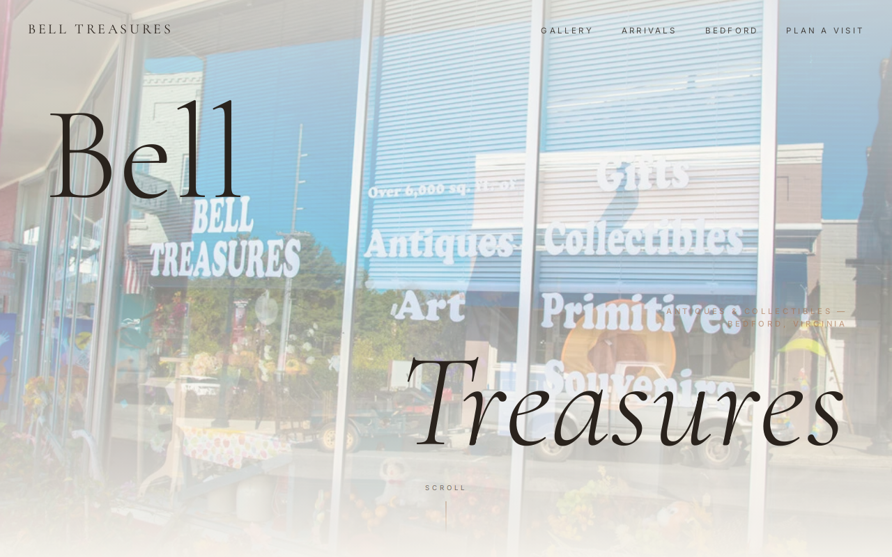Bell Treasures website preview