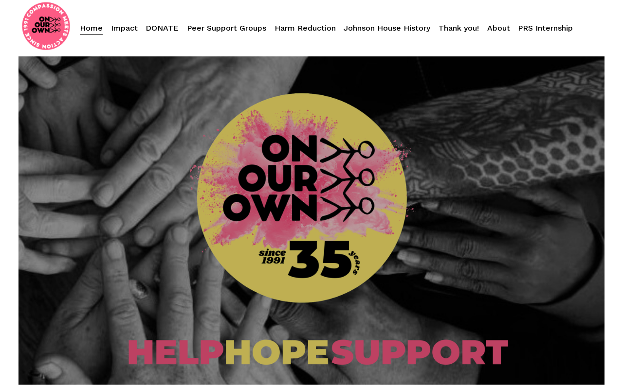 The Uplift Project at On Our Own website preview