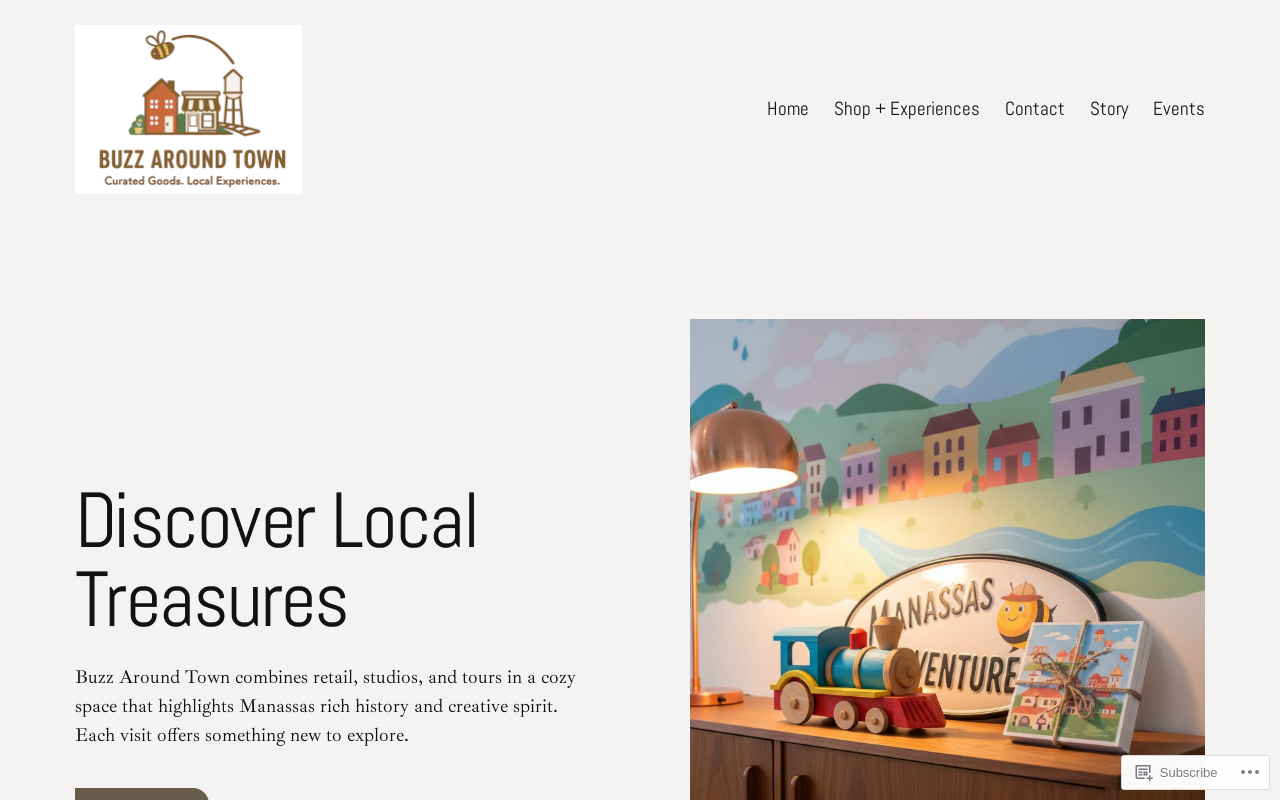 Buzz Around Town website preview