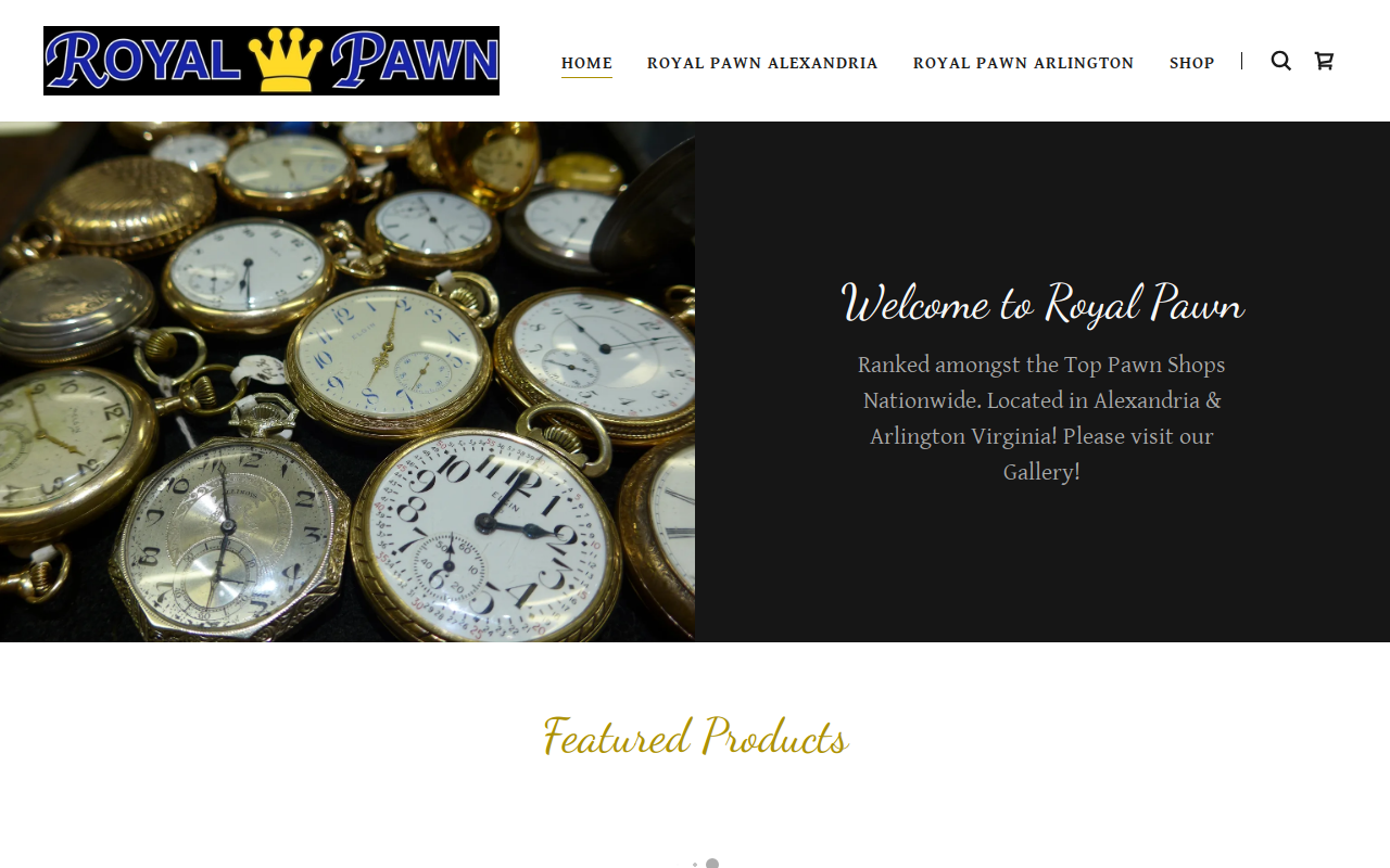 Royal Pawn website preview