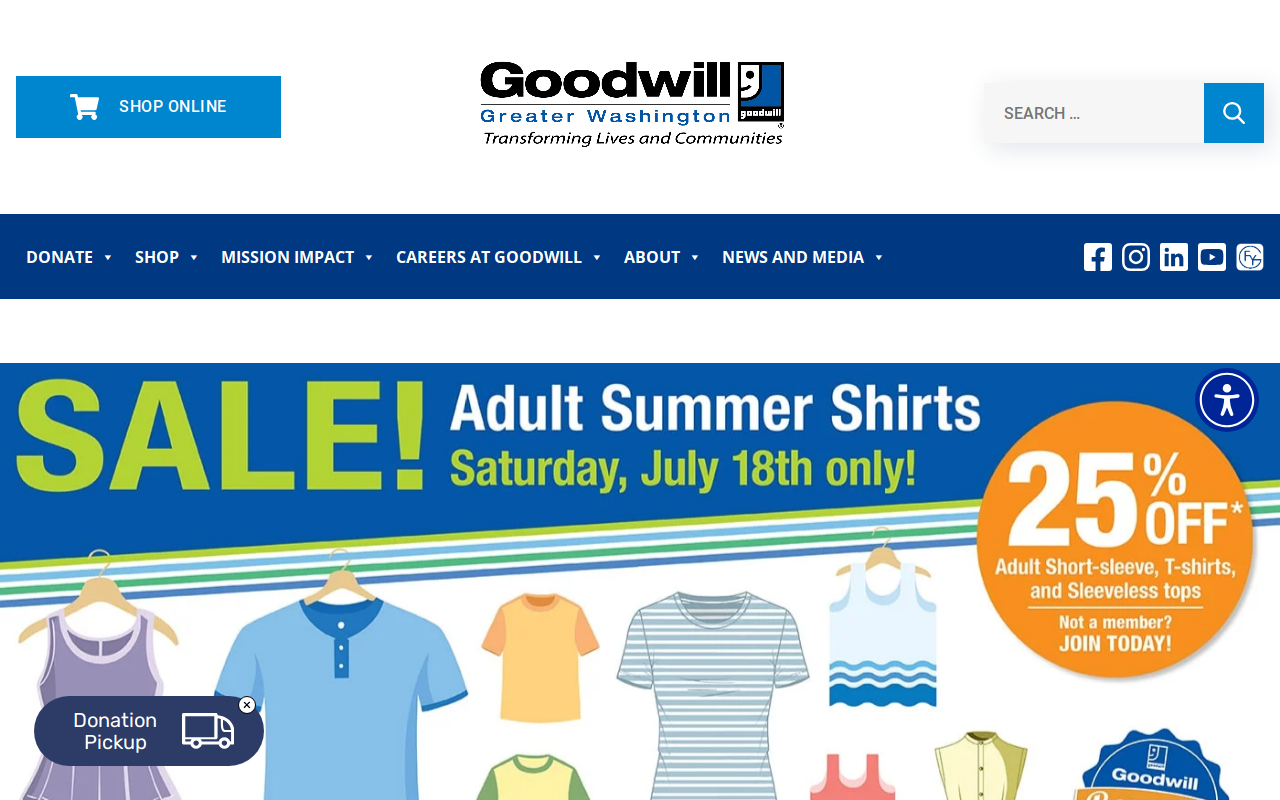 Goodwill website preview