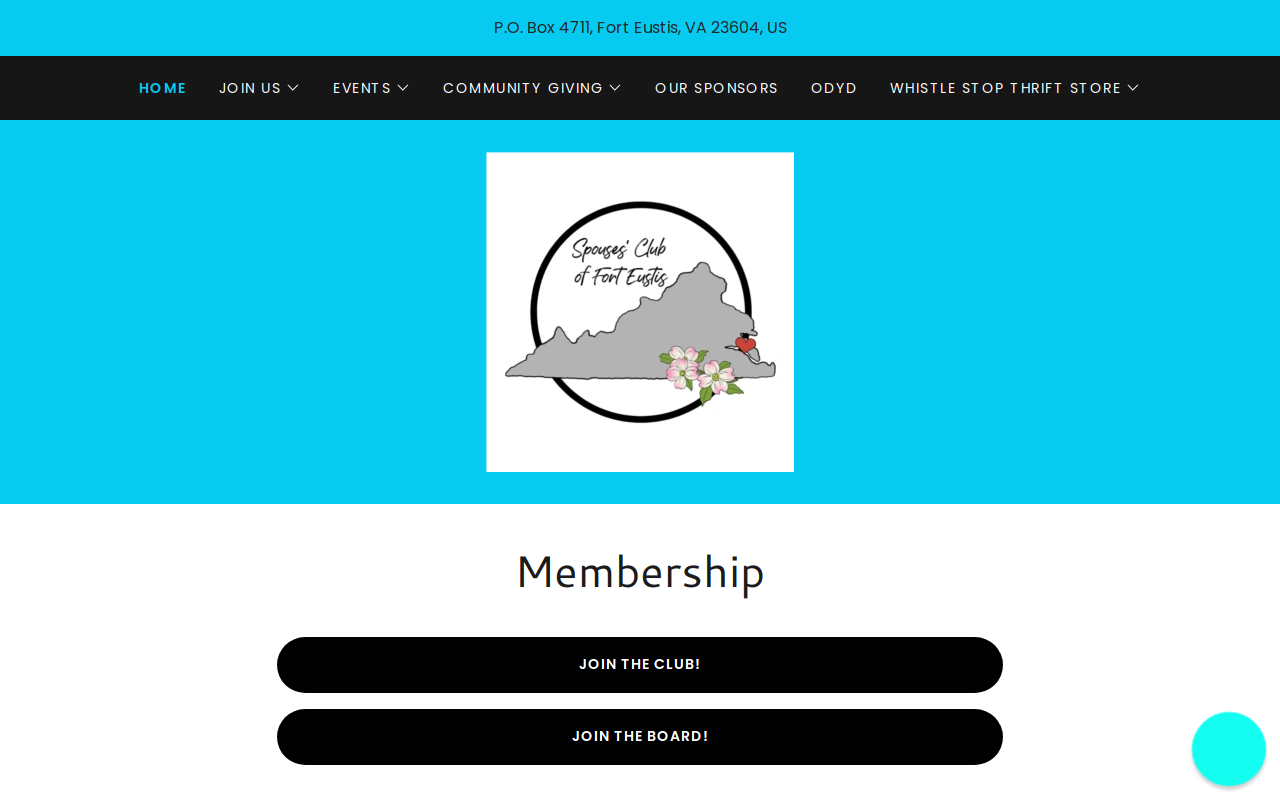 SCFE Whistle Stop Thrift Store website preview