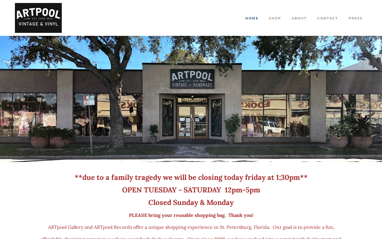 ARTpool Gallery website preview