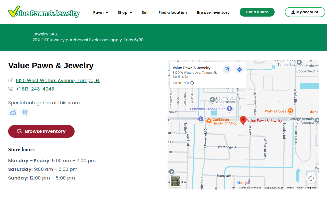 Value Pawn & Jewelry website preview