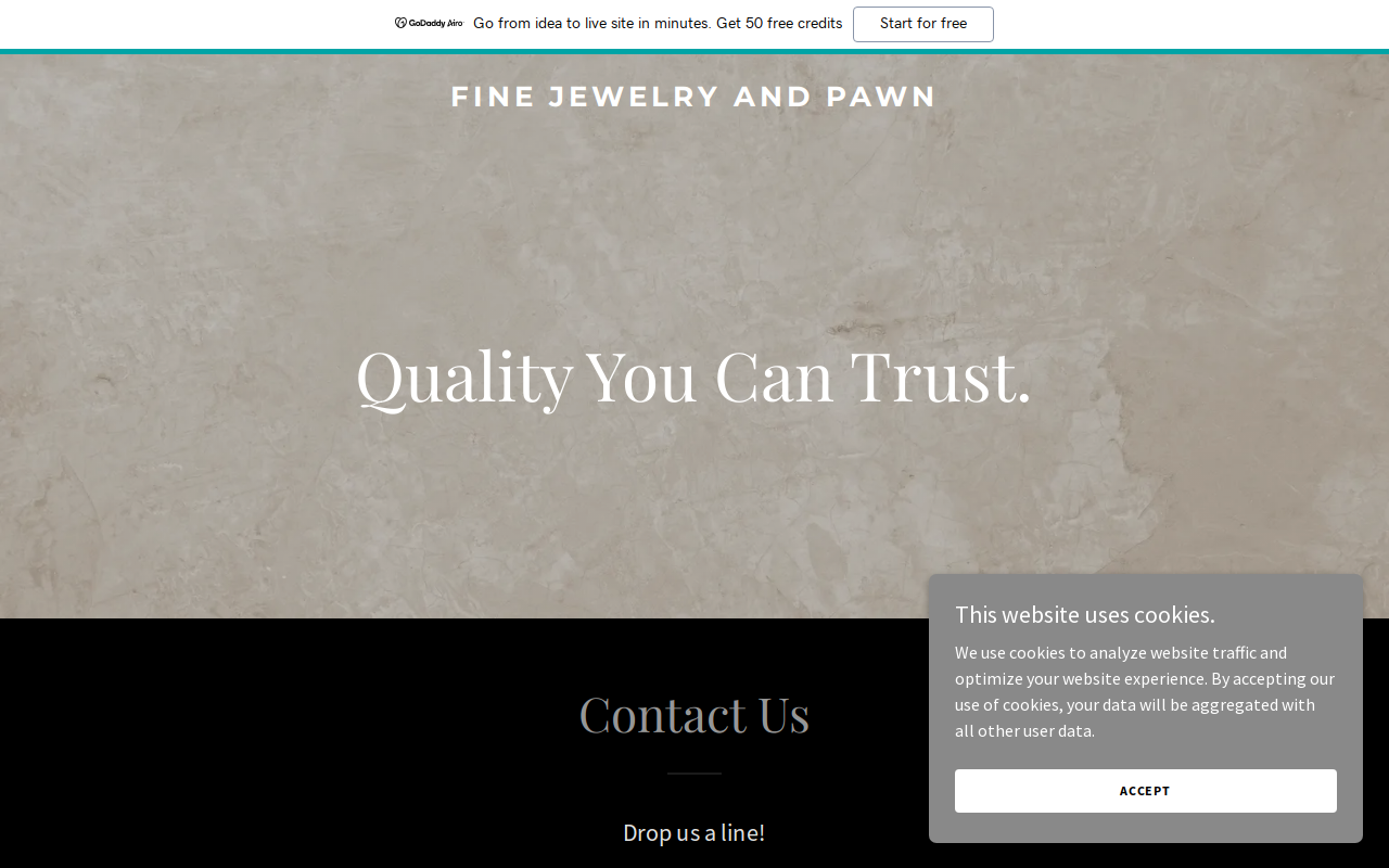 Fine Jewelry & Pawn website preview