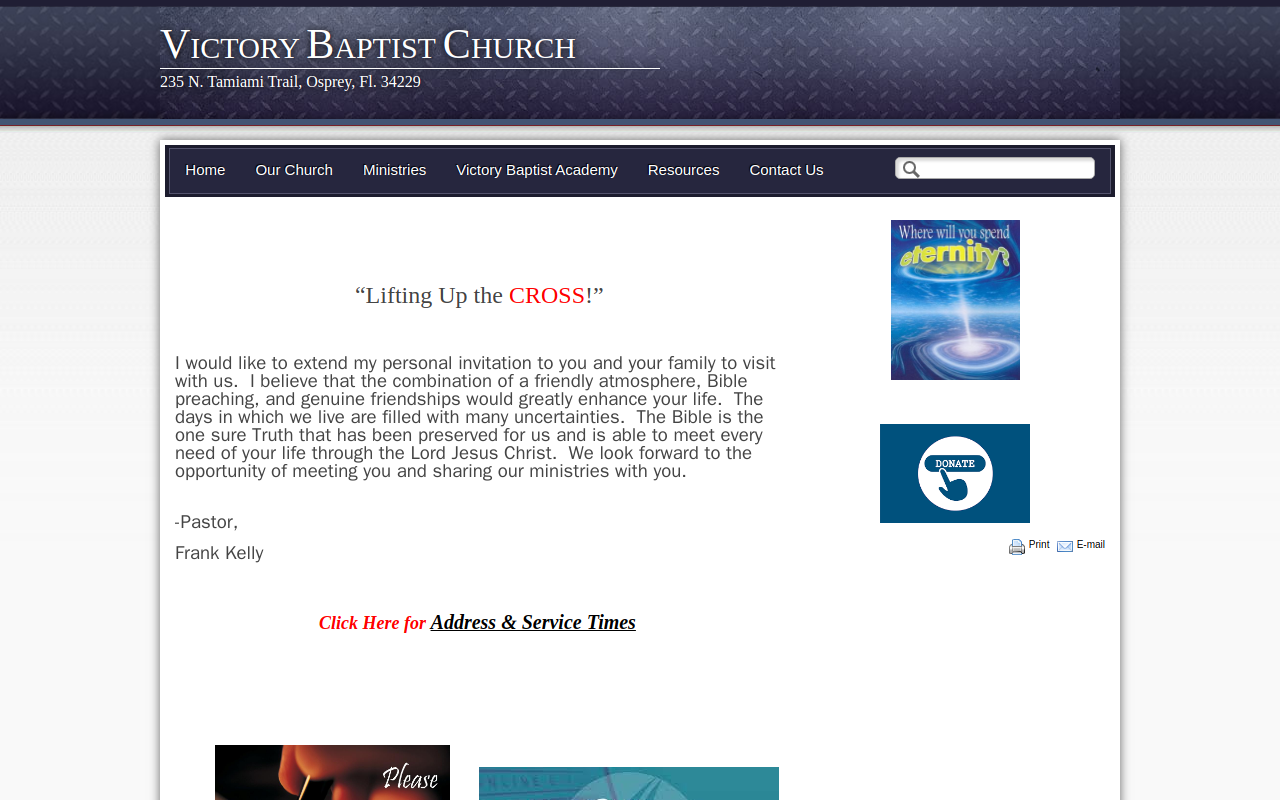 Blessings Thrift Shop website preview