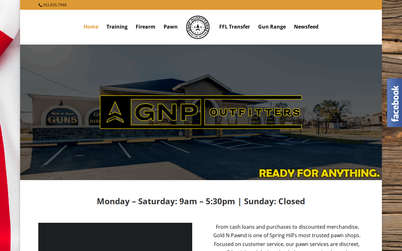 Gold-N-Pawnd website preview