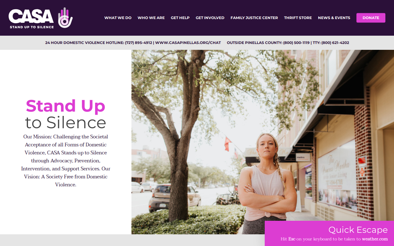 Casa Collection Thrift Shop website preview