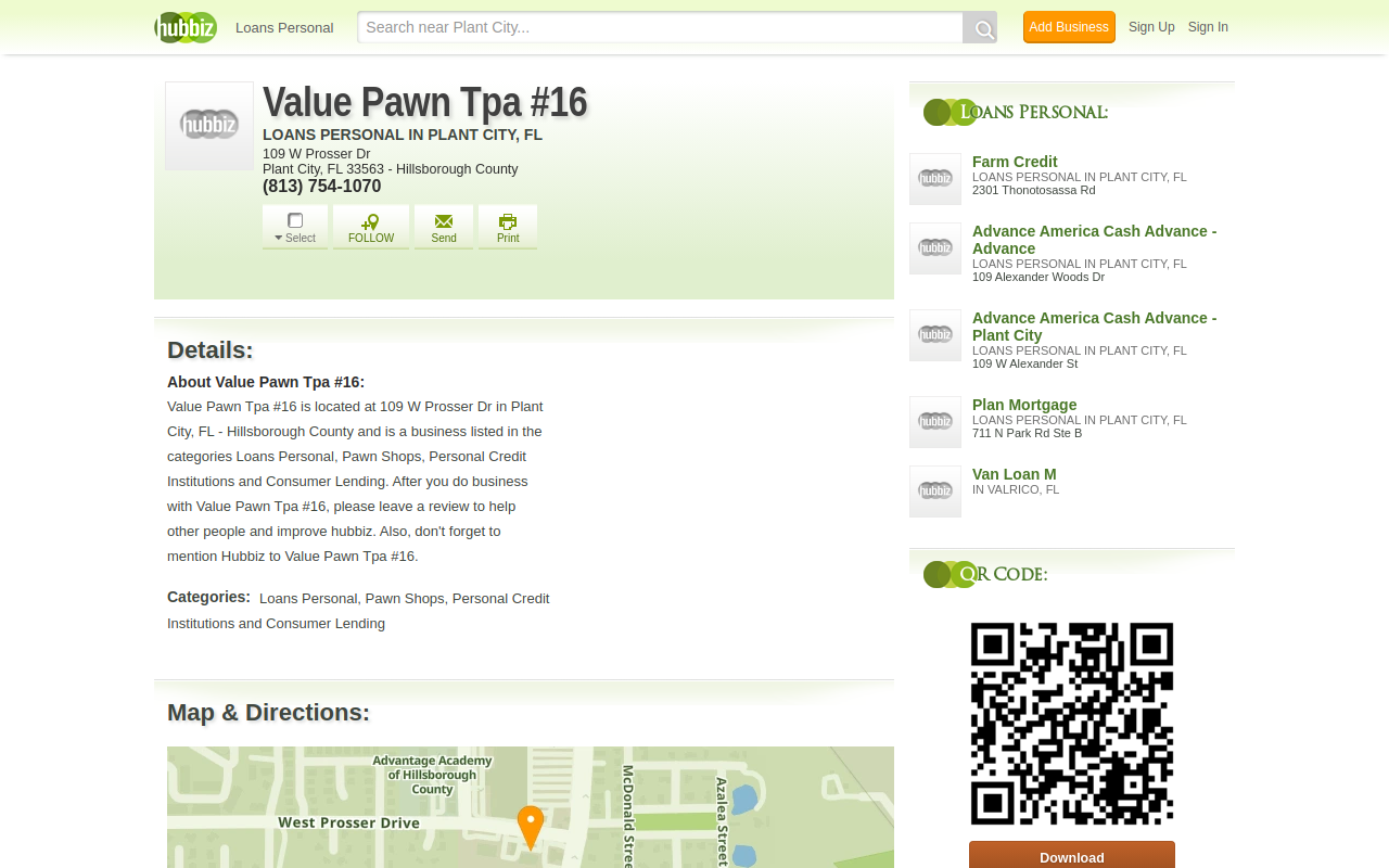 Value Pawn and Jewelry website preview