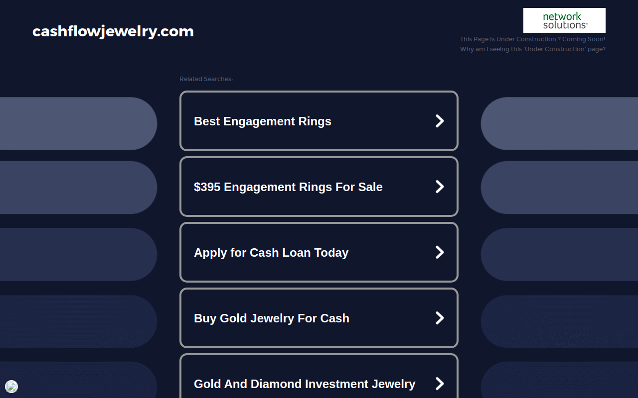 Cash Flow Jewelry & Pawn Shop website preview