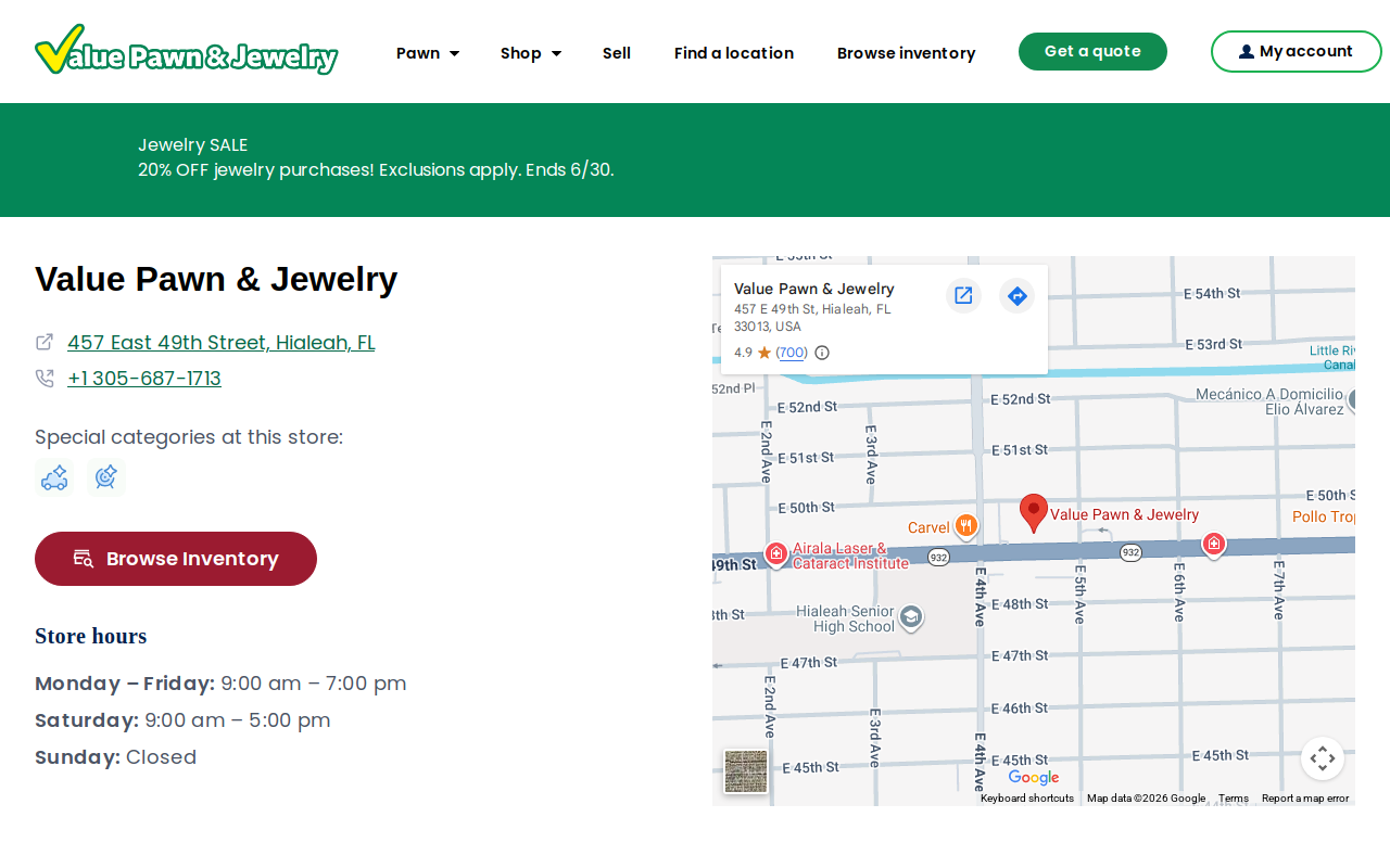 Value Pawn and Jewelry website preview