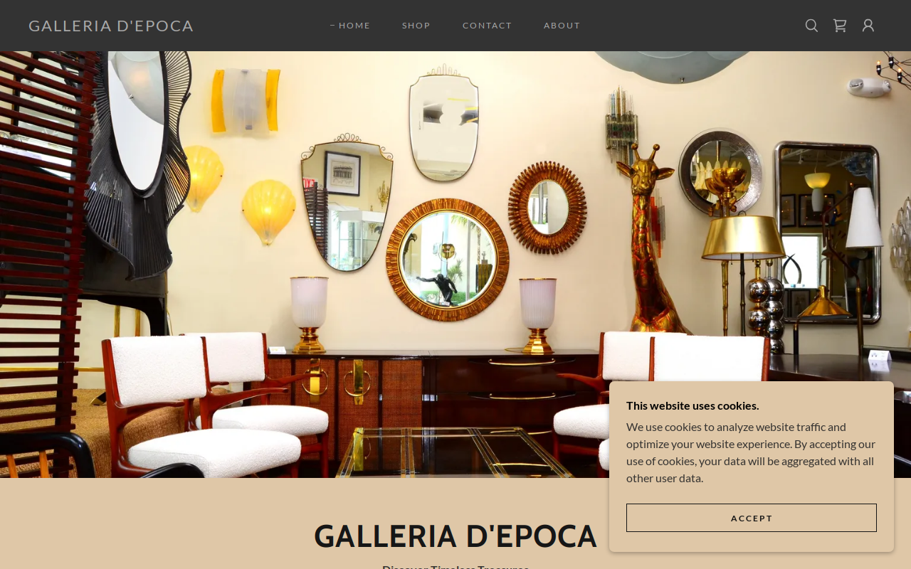 Galleria d'Epoca website preview