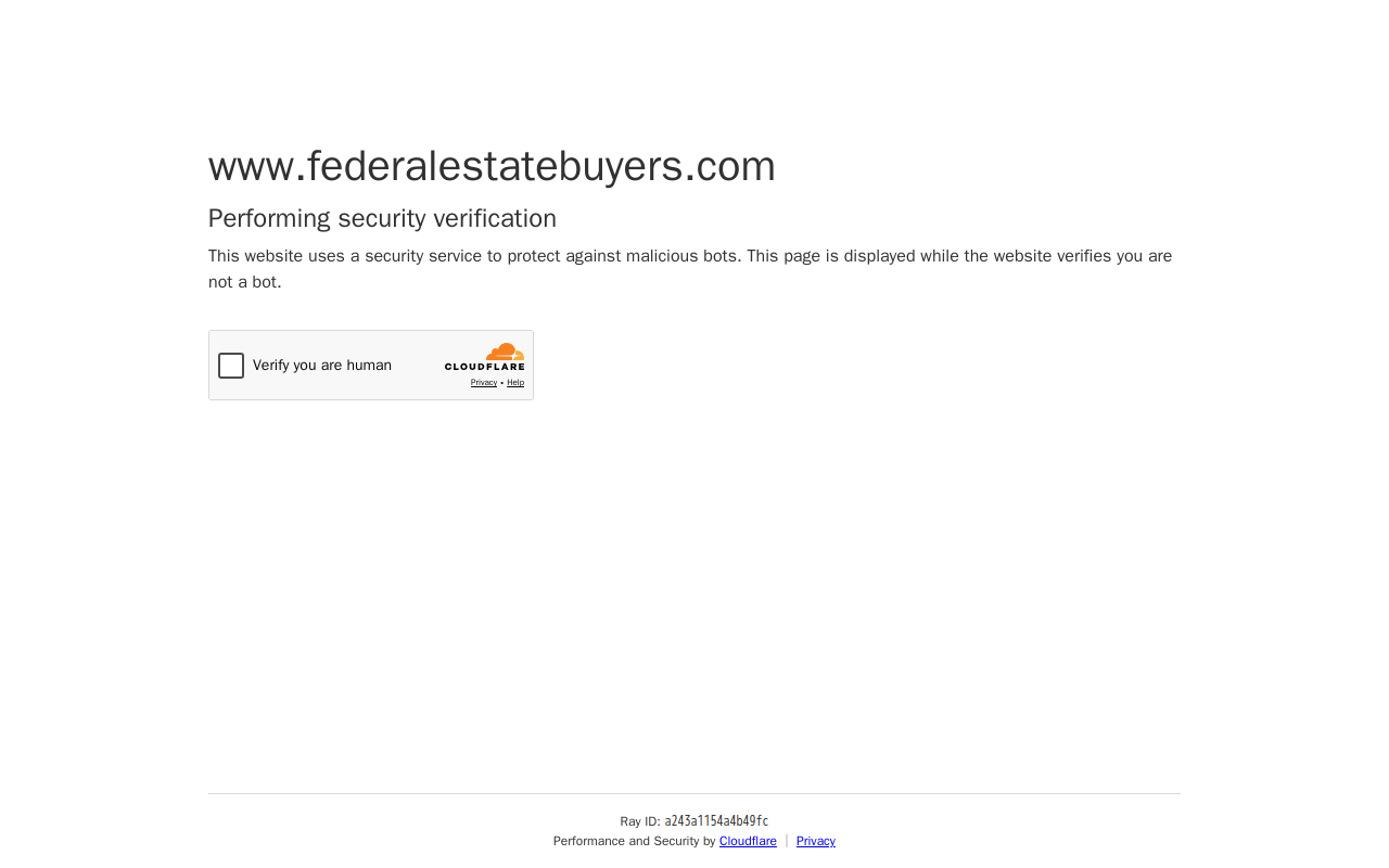 Federal Estate Buyers website preview