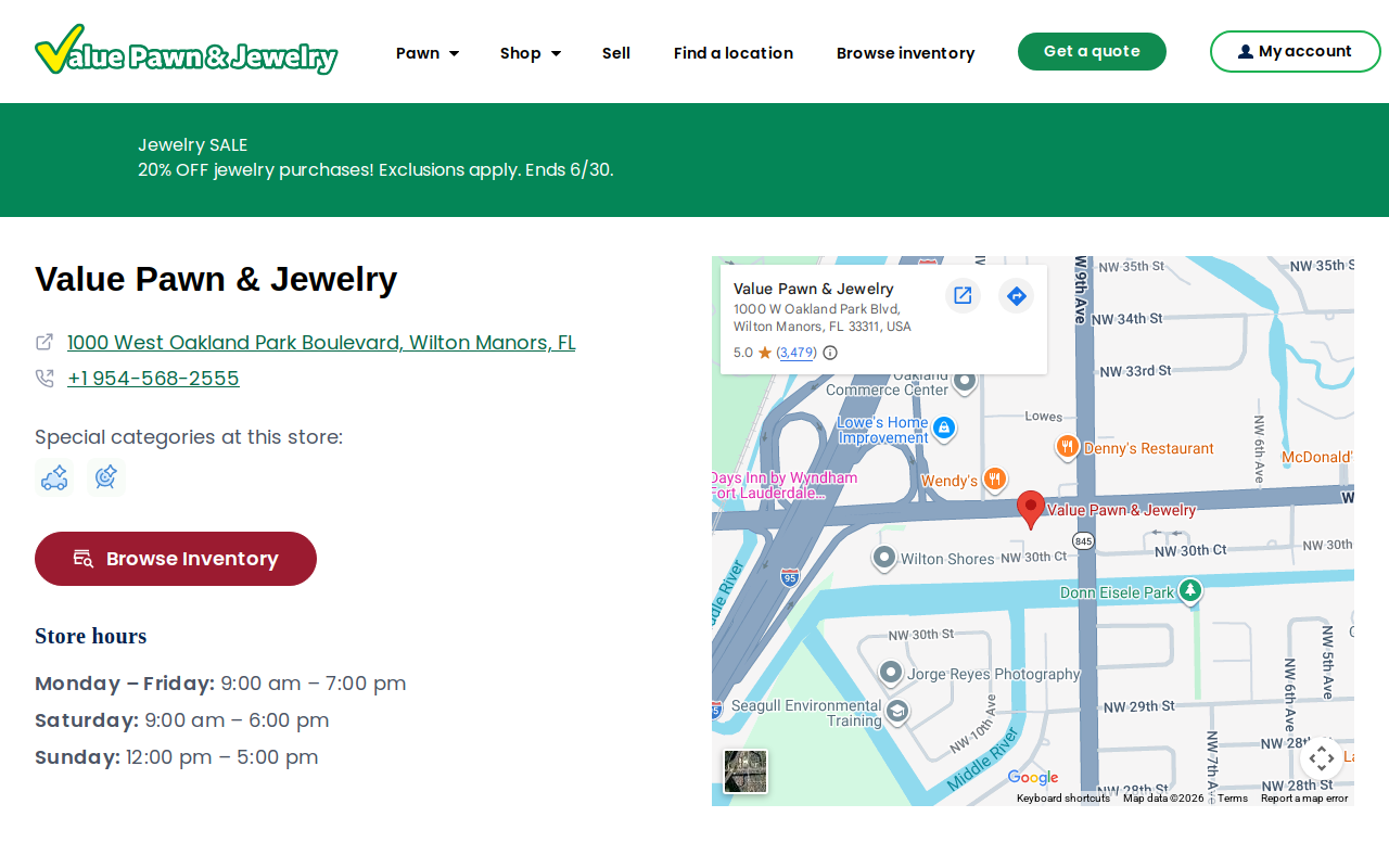 Value Pawn & Jewelry website preview