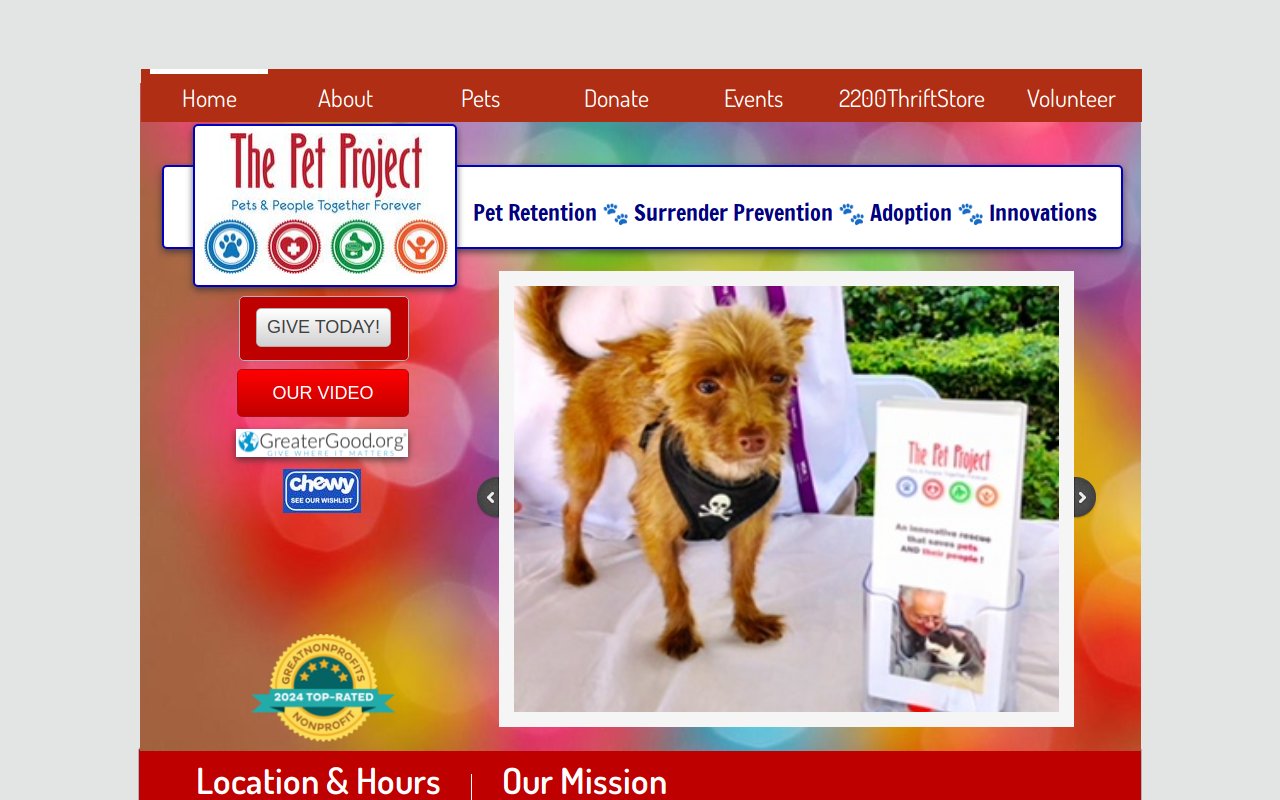Hidden Treasures Thrift Store website preview
