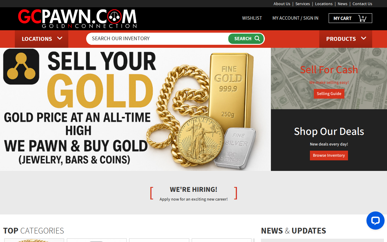 Gold N Connection website preview
