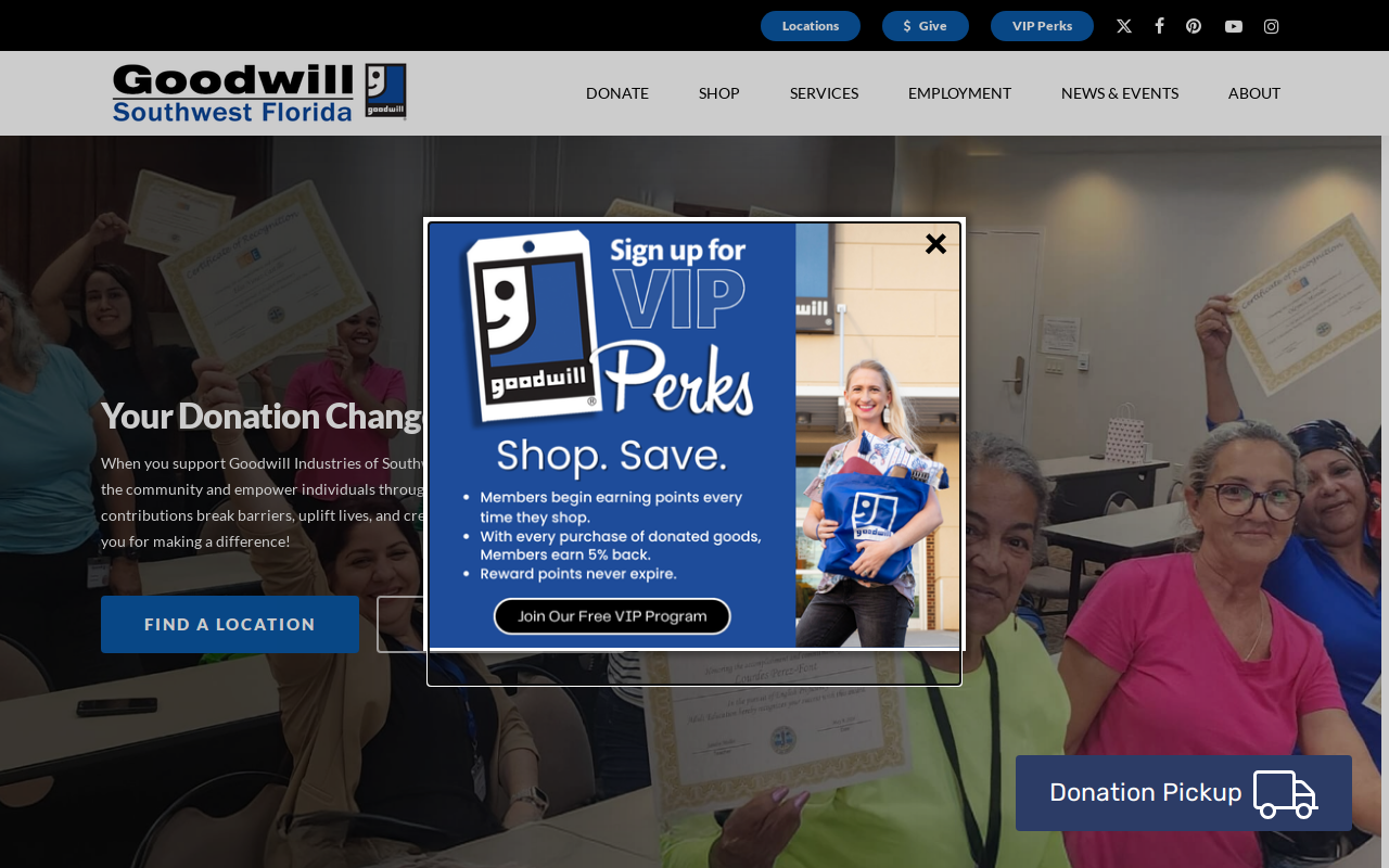 Goodwill website preview