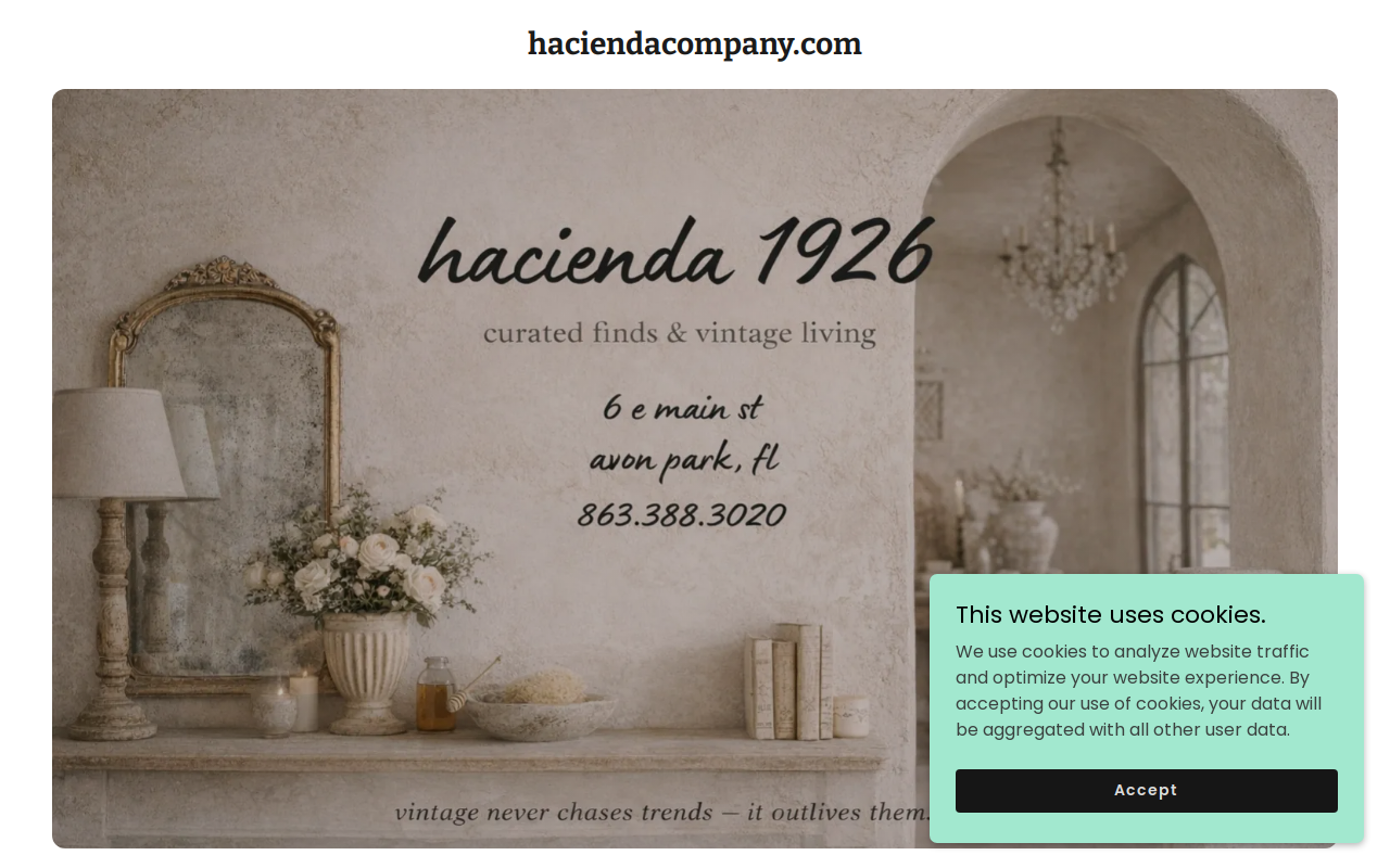 hacienda 1926 website preview