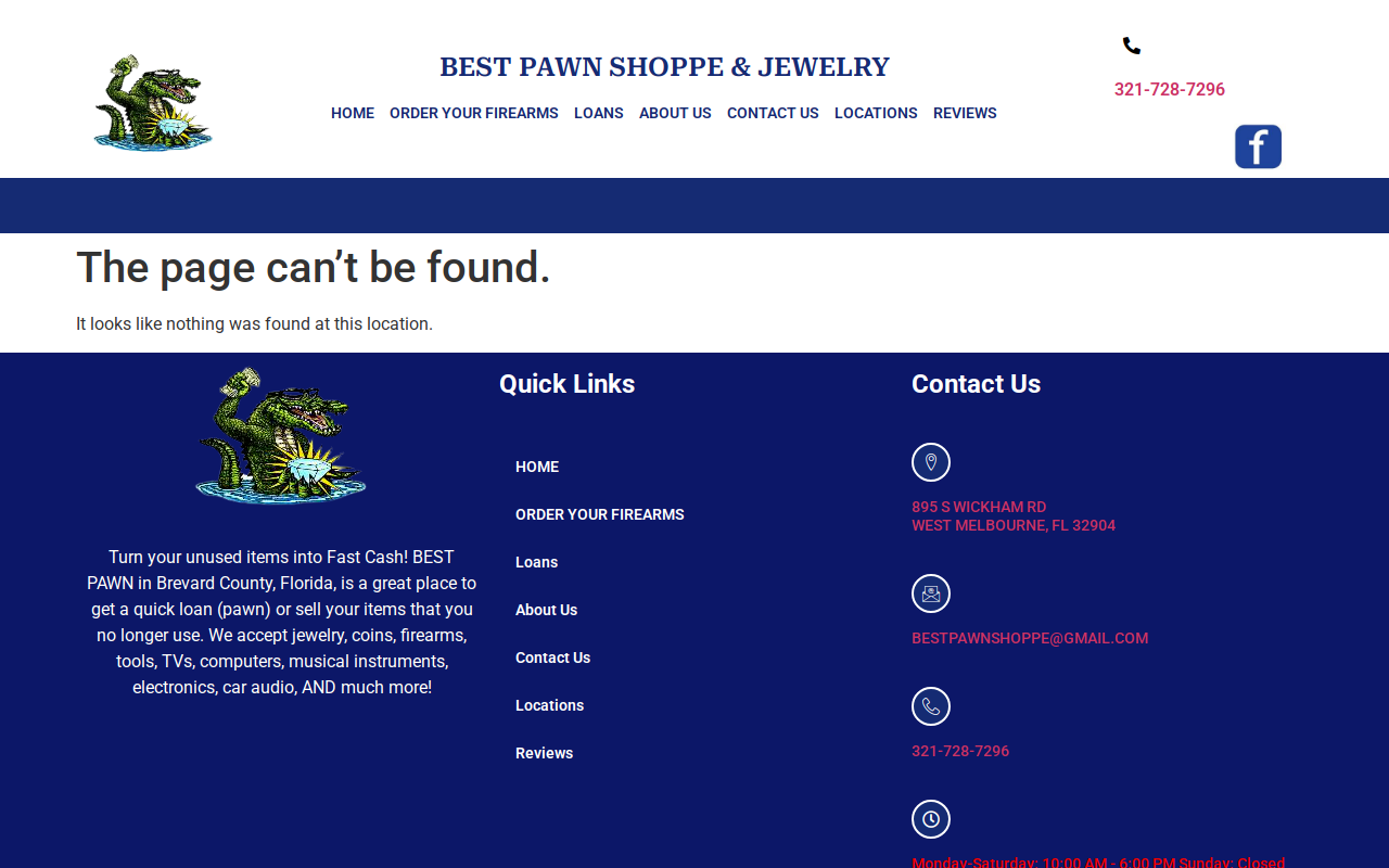 Best Pawn and Jewelry website preview