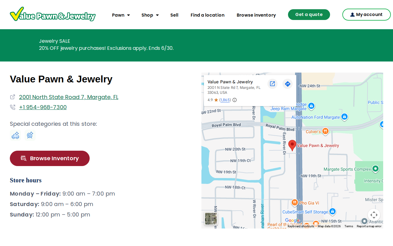 Value Pawn & Jewelry website preview