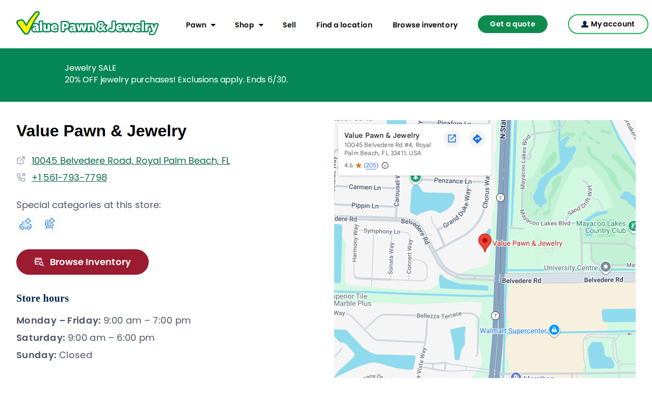 Value Pawn & Jewelry website preview