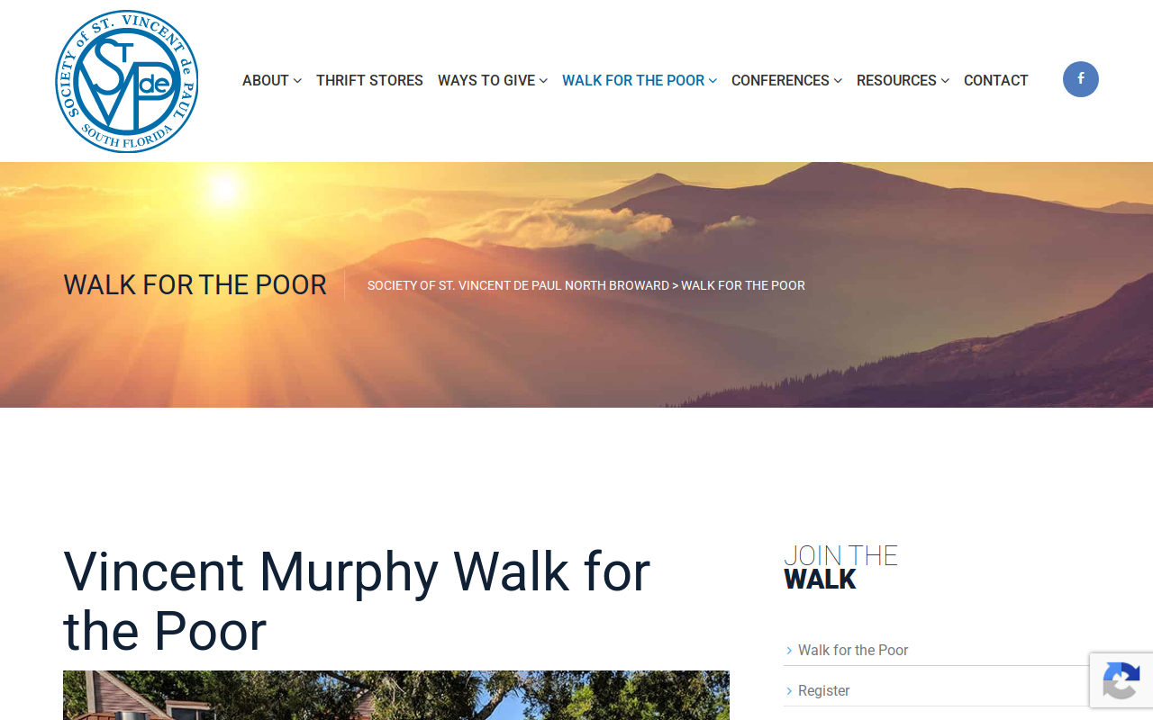 St. Vincent de Paul Thrift Store website preview