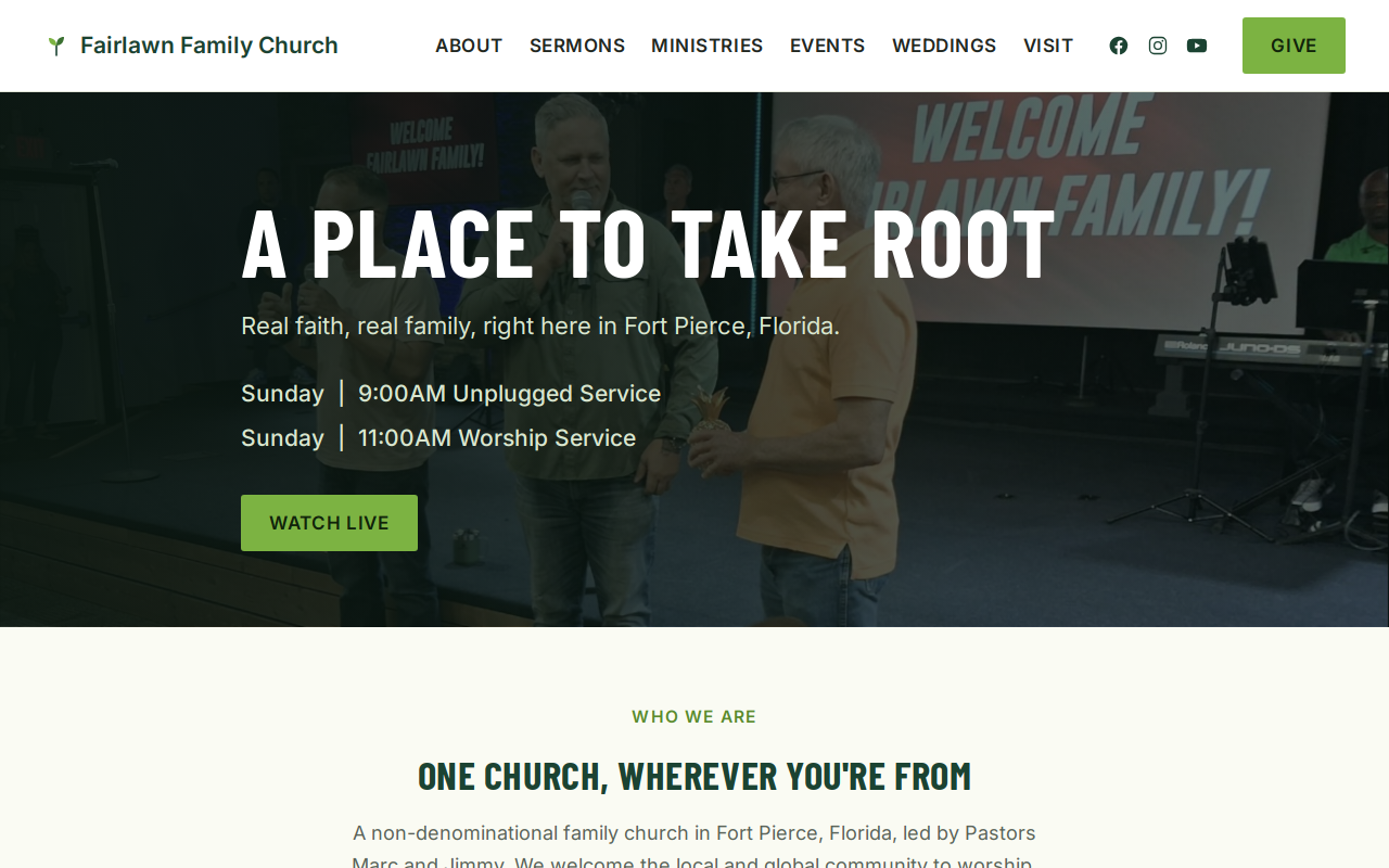 Fairlawn Family Boutique and Thrift website preview