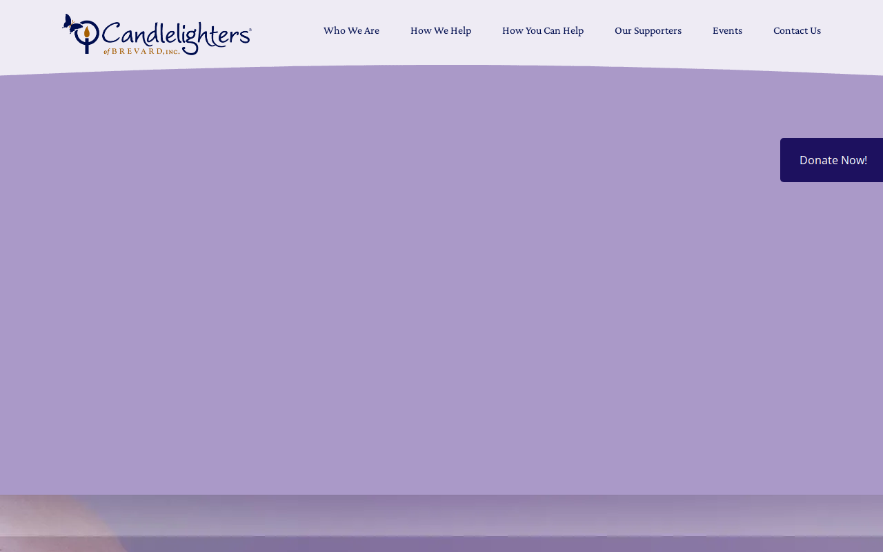 Candlelighters resale shoppe website preview