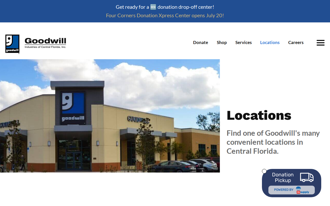 Goodwill website preview