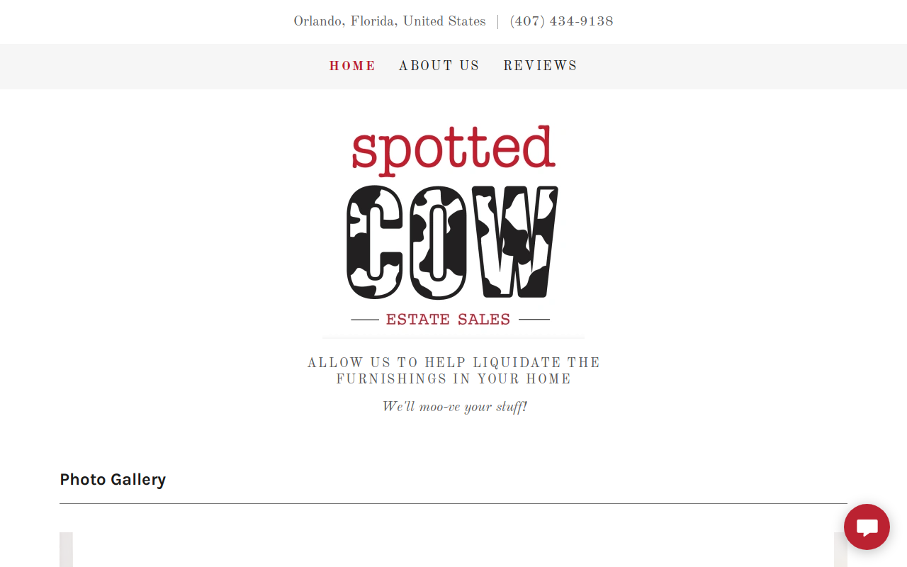 Spotted Cow Sales website preview