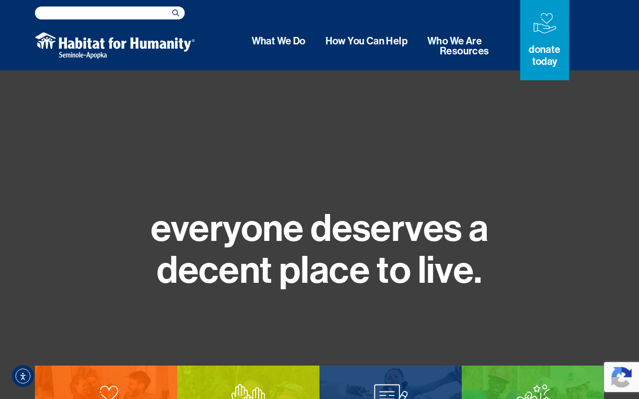 Habitat for Humanity ReStore Casselberry website preview
