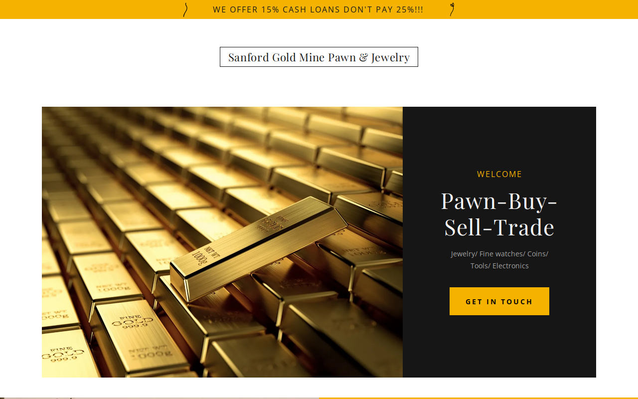 Gold Mine 704 South website preview