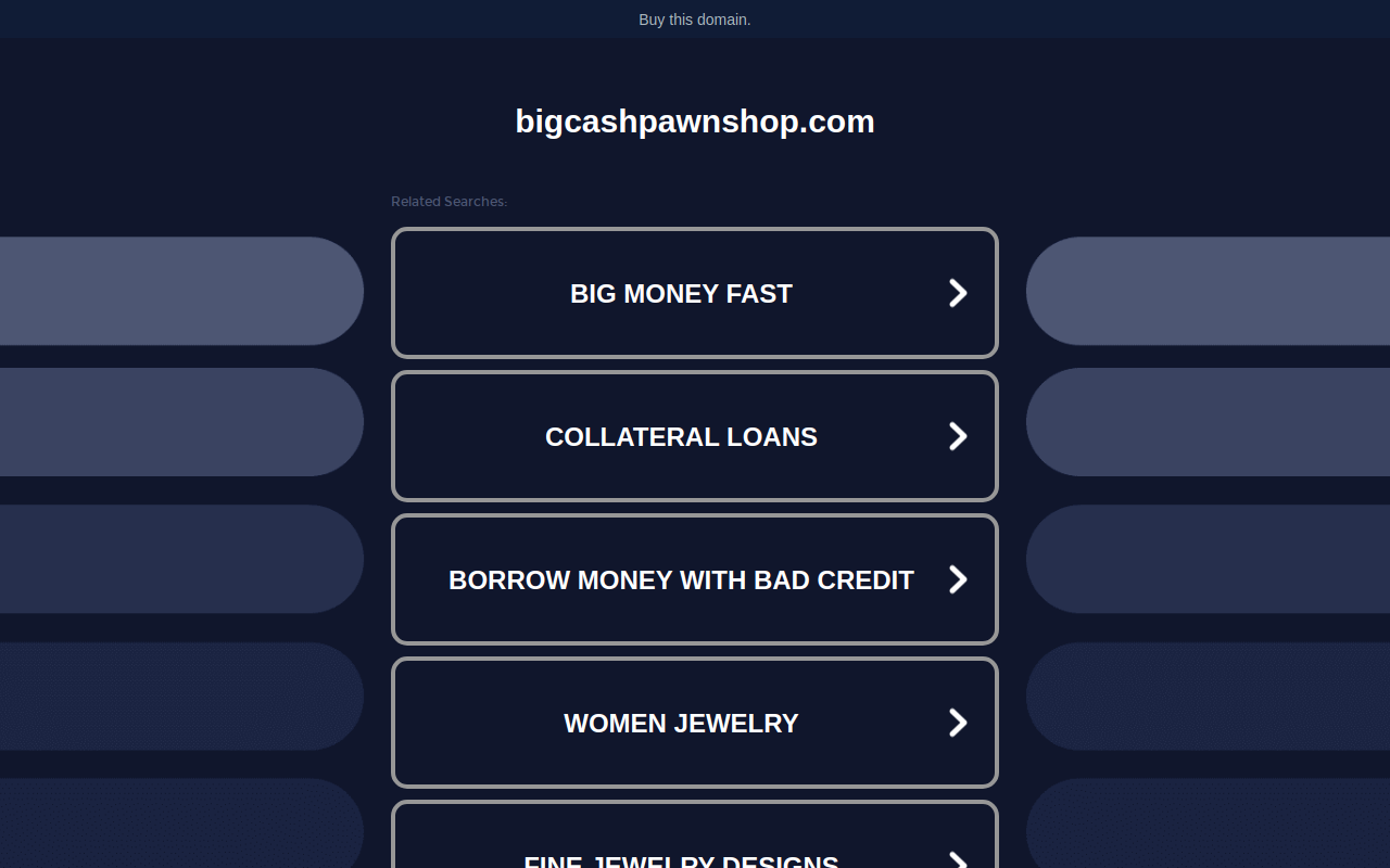 Big Cash Pawn #2 website preview