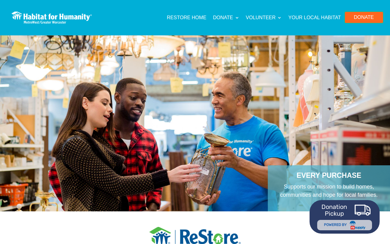 Habitat for Humanity ReStore website preview