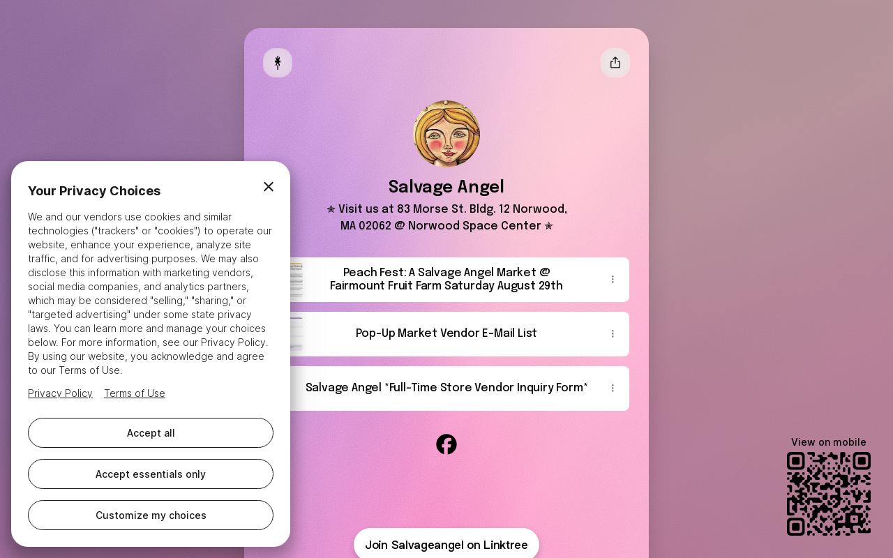 Salvage Angel website preview