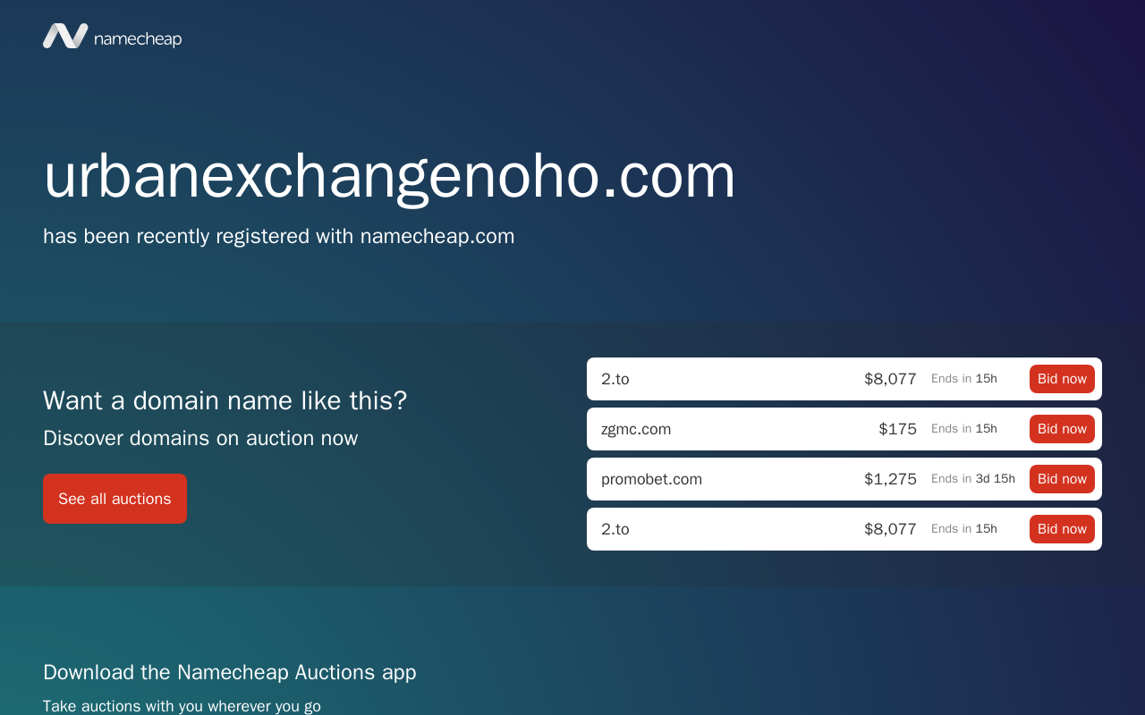 Urban Exchange website preview