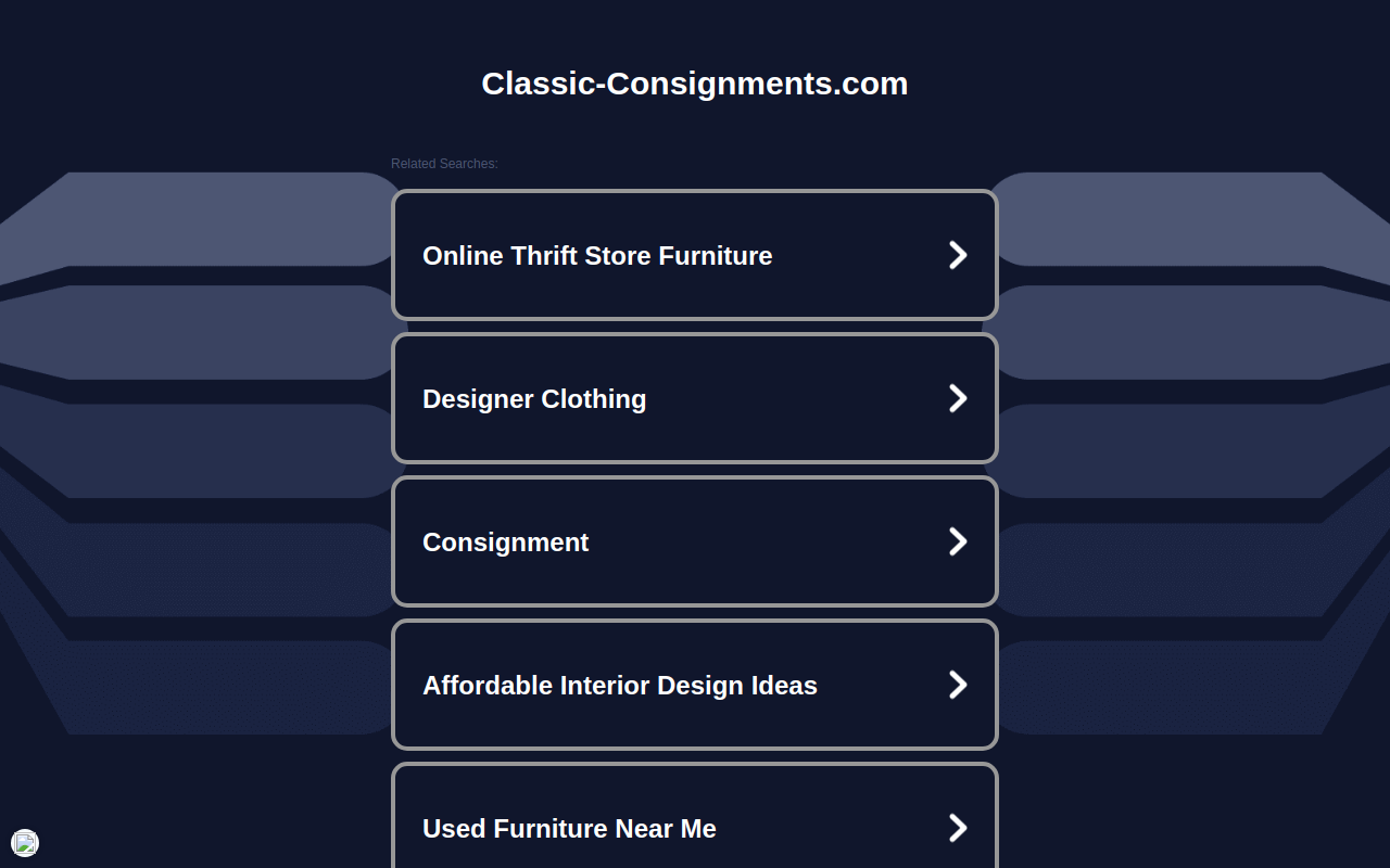 Classic Consignments website preview