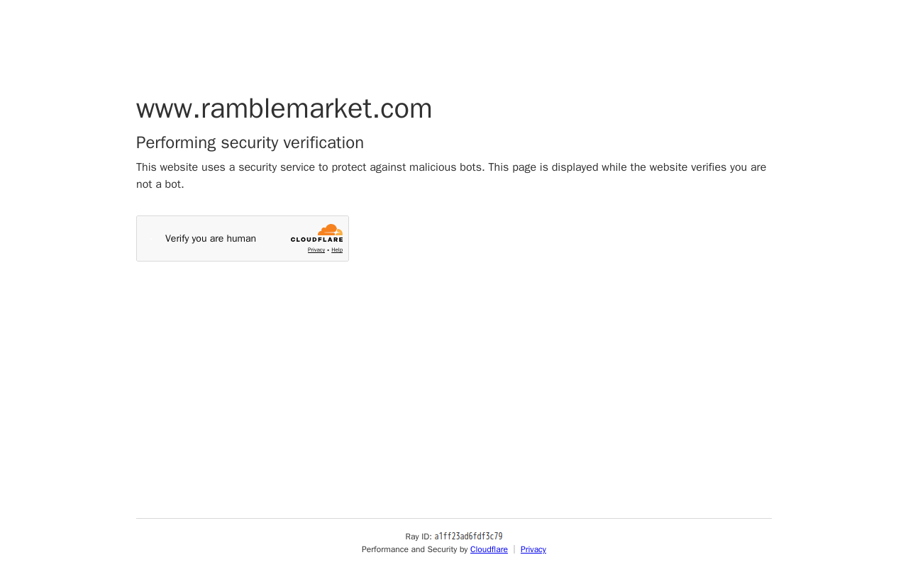Ramble Market website preview