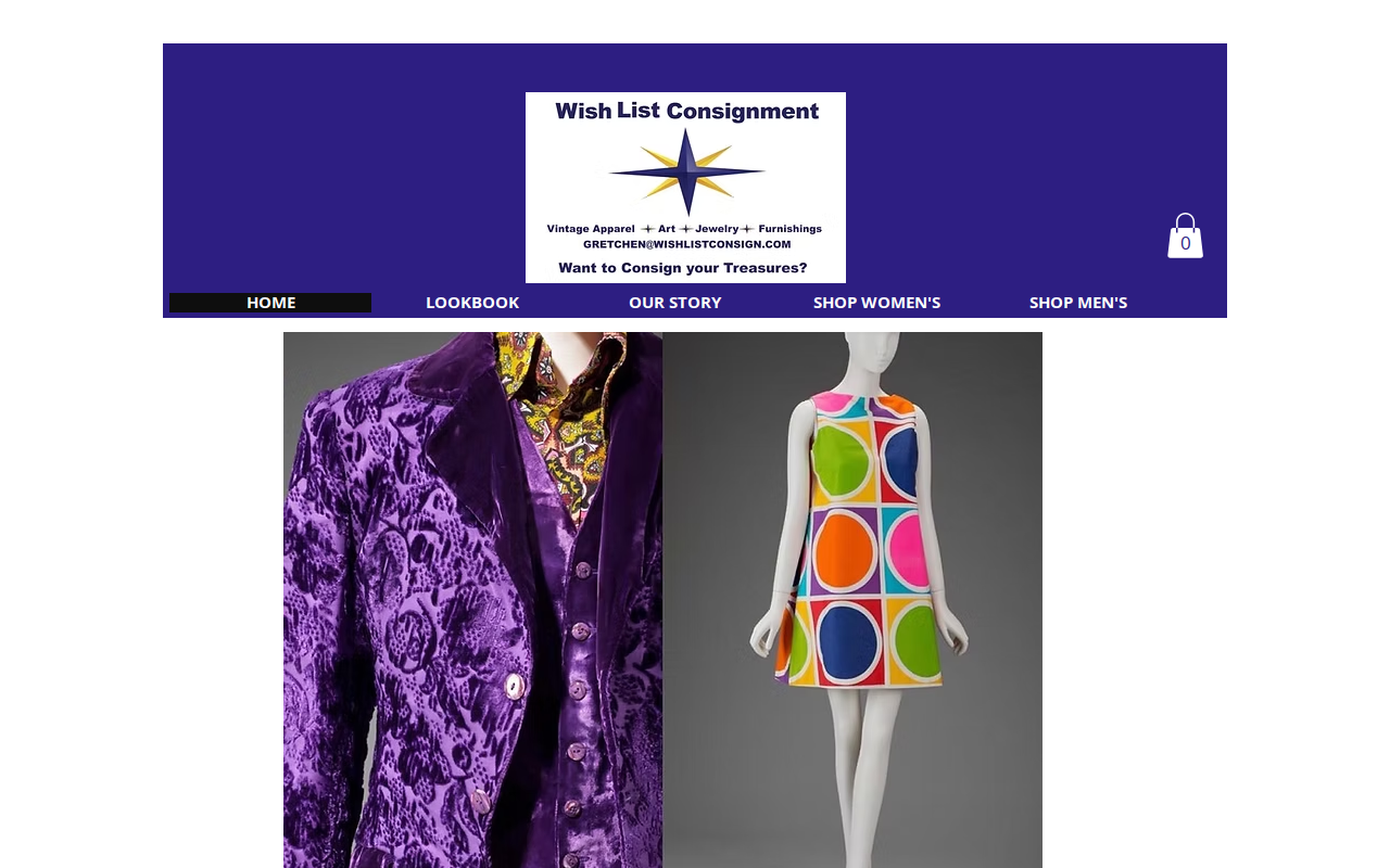 Wish List website preview