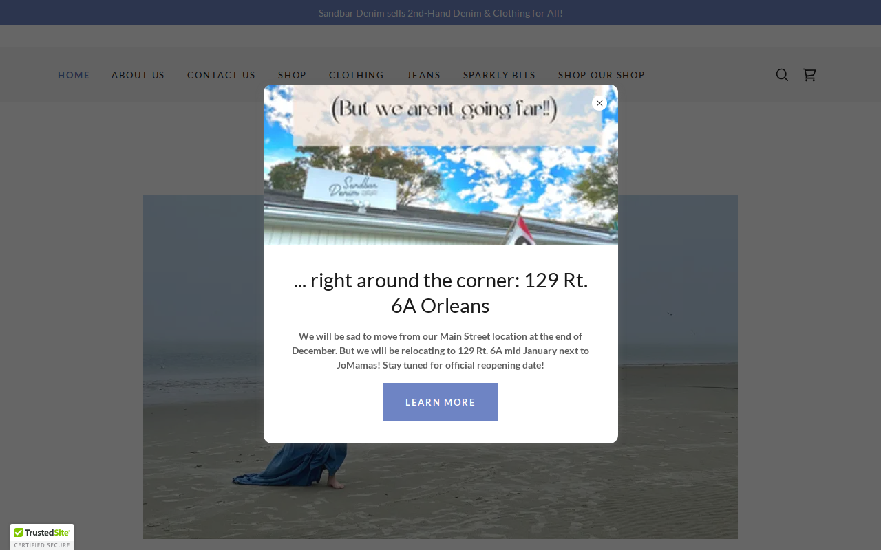 Sandbar Denim website preview