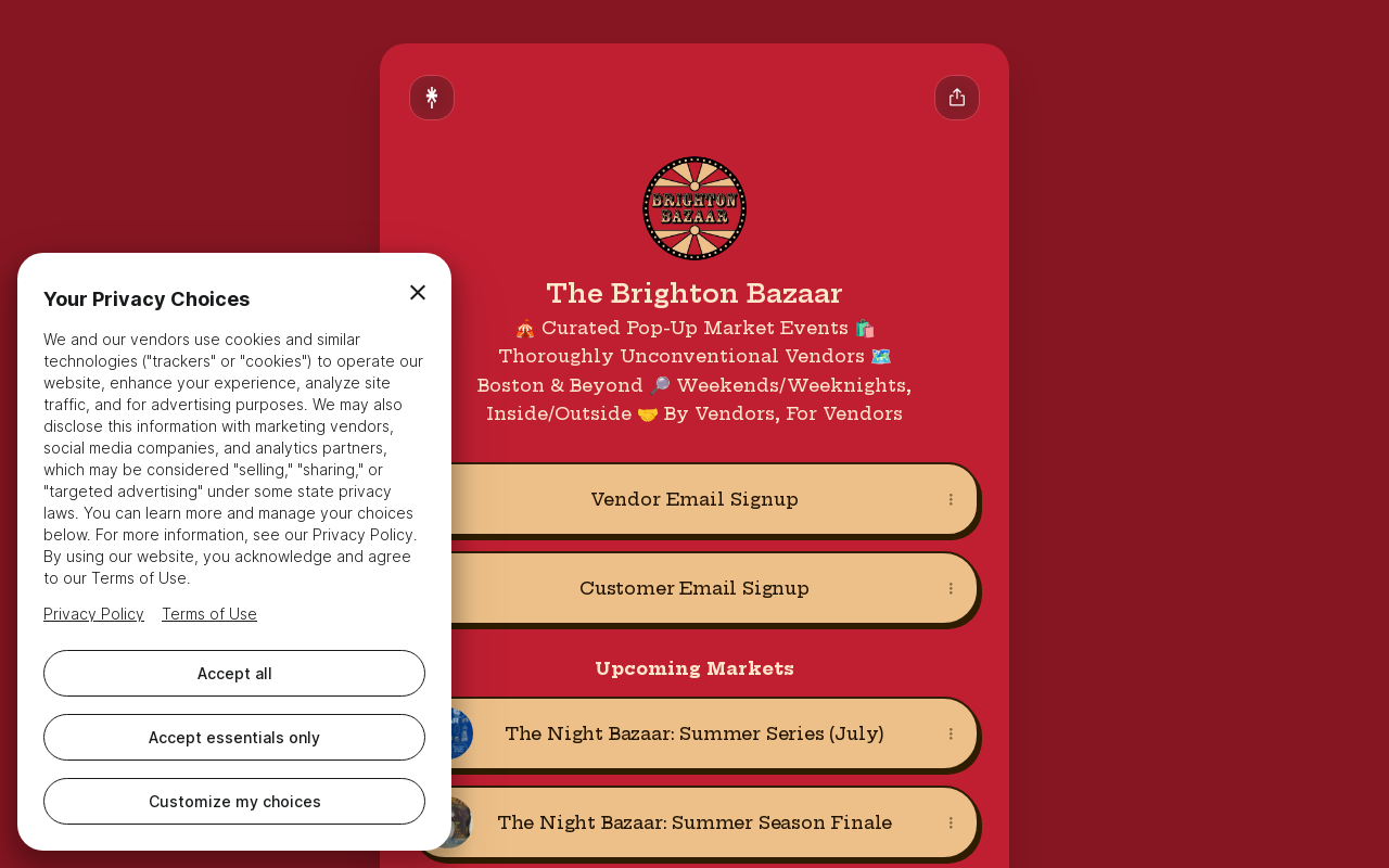 The Brighton Emporium website preview