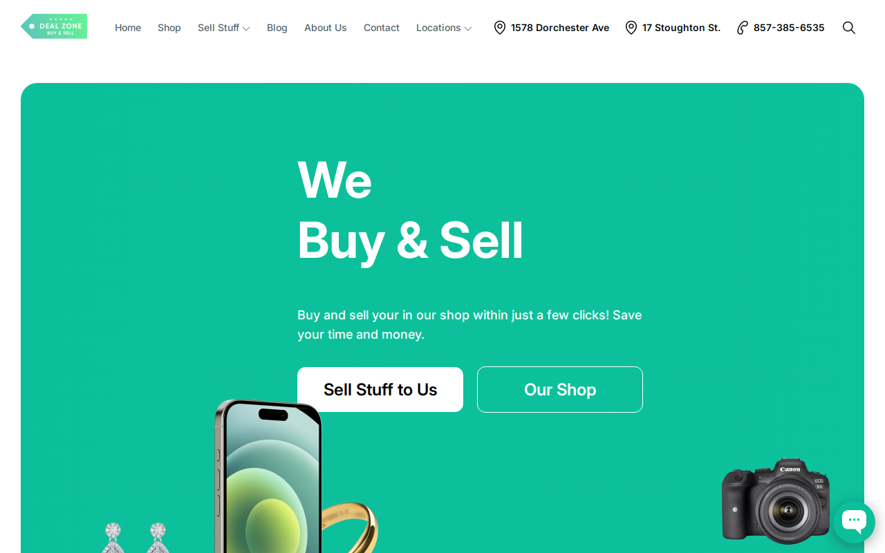 Deal Zone - Fields Corner website preview
