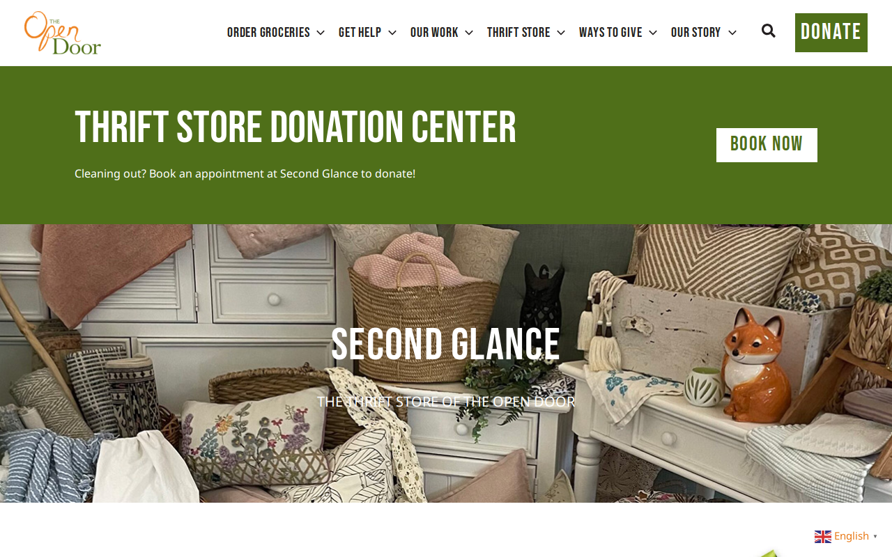 Second Glance website preview