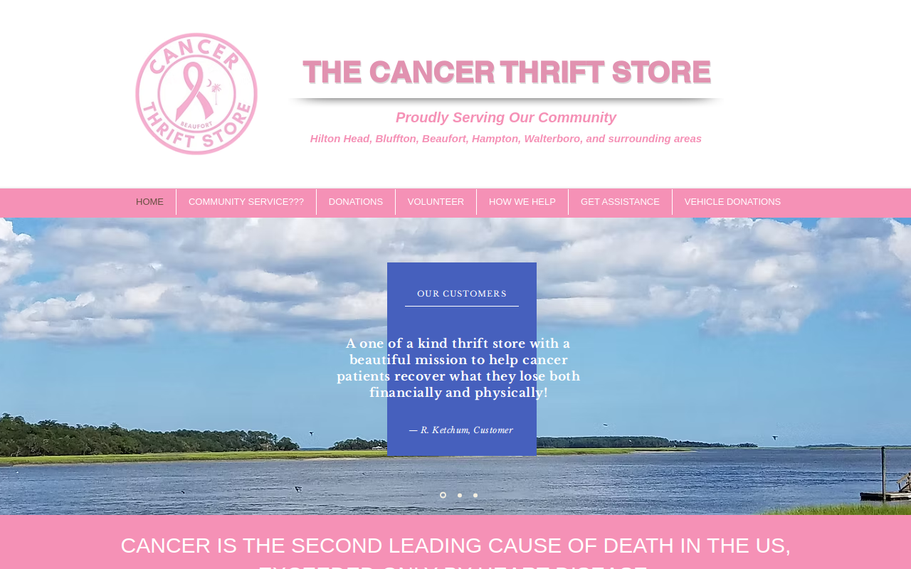 Cancer Thrift Store website preview